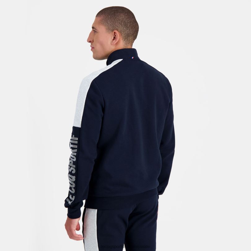 moški oblačila Le Coq Sportif modra jopa z zadrgo 60J4R459