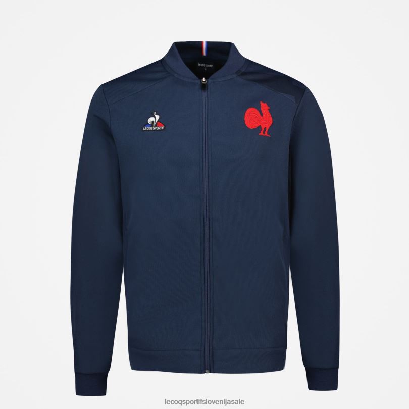 moški oblačila Le Coq Sportif modra jopa z zadrgo 60J4R474