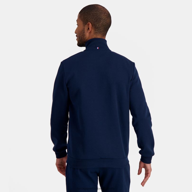 moški oblačila Le Coq Sportif modra jopa z zadrgo 60J4R52