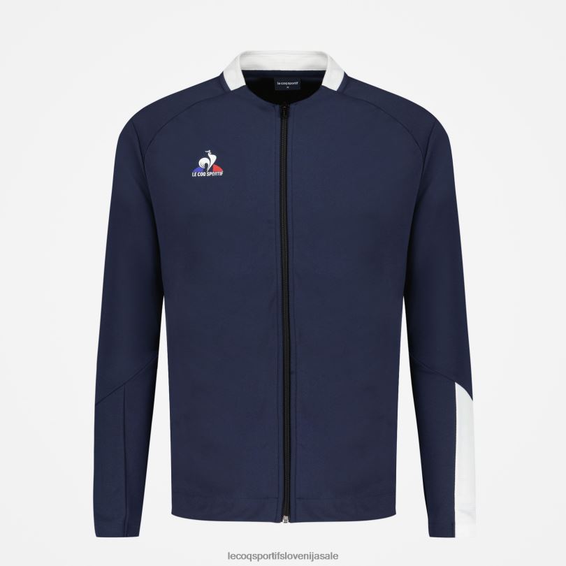 moški oblačila Le Coq Sportif modra jopa z zadrgo 60J4R74