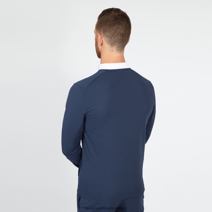 moški oblačila Le Coq Sportif modra jopa z zadrgo 60J4R74