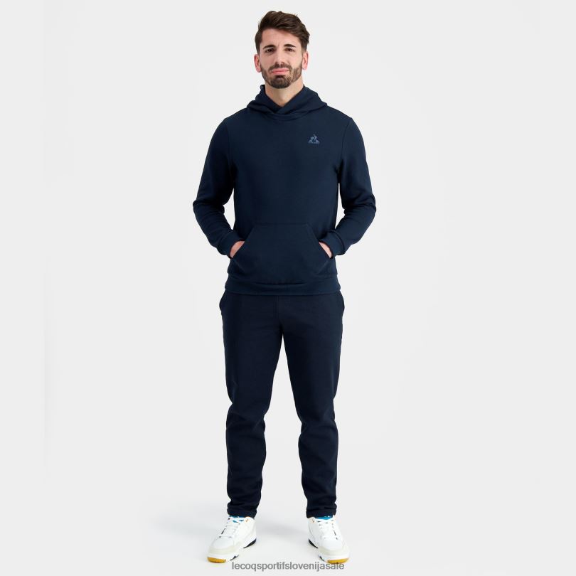moški oblačila Le Coq Sportif modra majica s kapuco 60J4R11