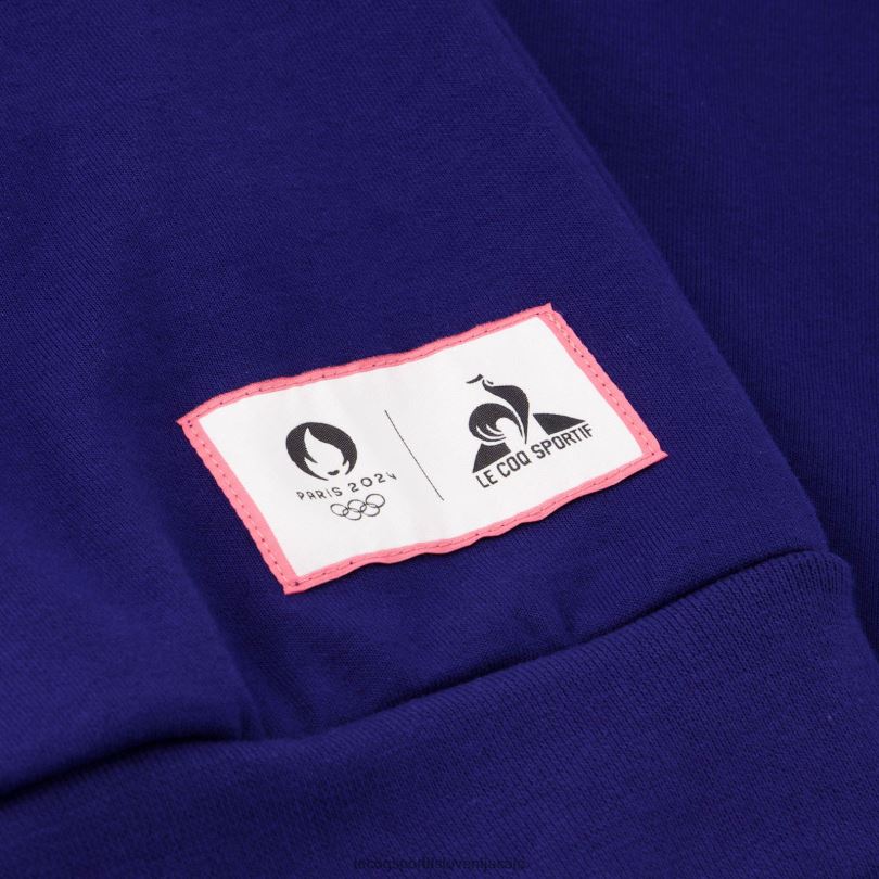 moški oblačila Le Coq Sportif modra majica s kapuco 60J4R31