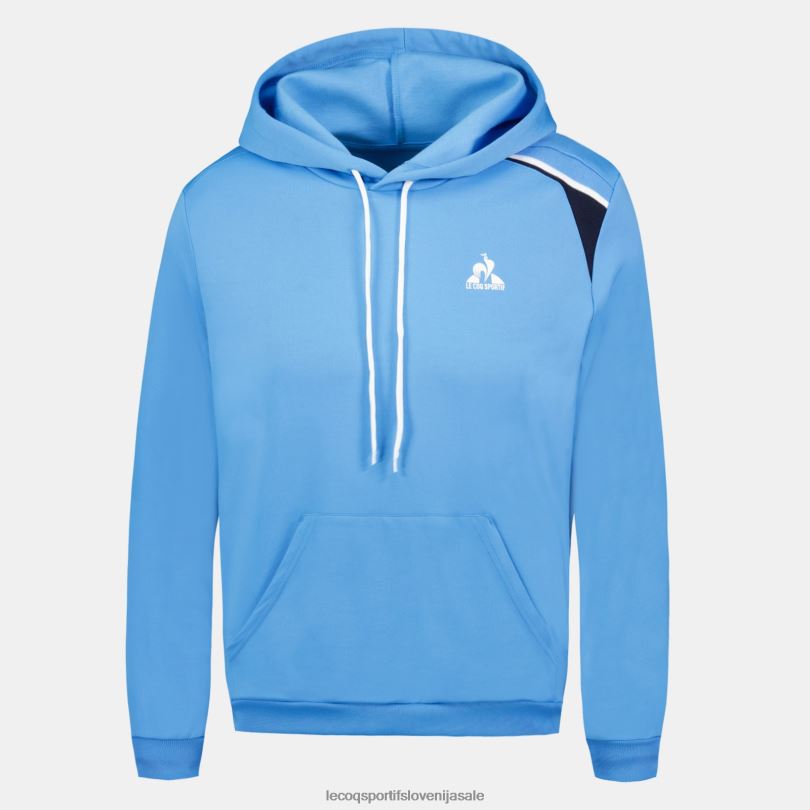 moški oblačila Le Coq Sportif modra majica s kapuco 60J4R36