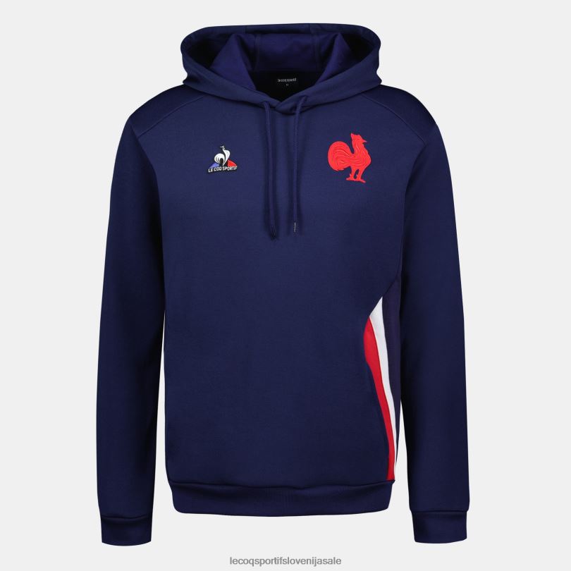 moški oblačila Le Coq Sportif modra majica s kapuco 60J4R37