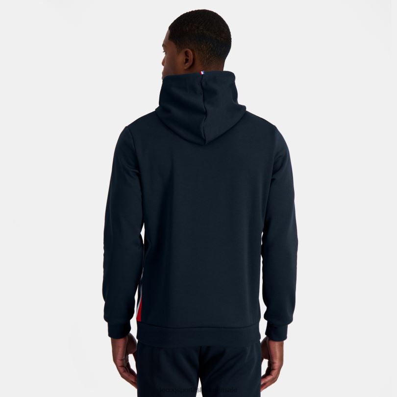 moški oblačila Le Coq Sportif modra majica s kapuco 60J4R4