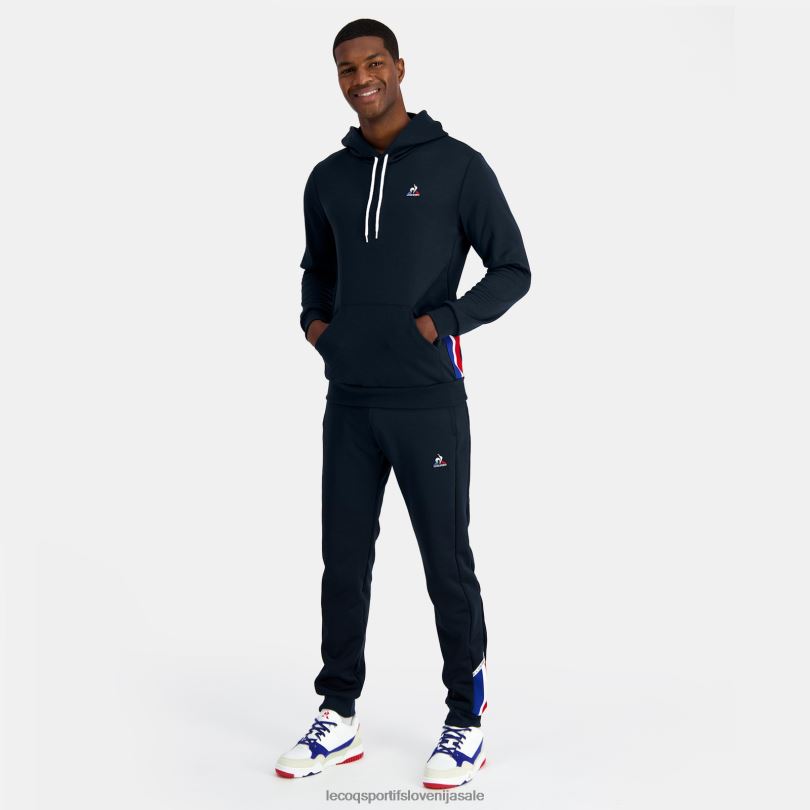 moški oblačila Le Coq Sportif modra majica s kapuco 60J4R4