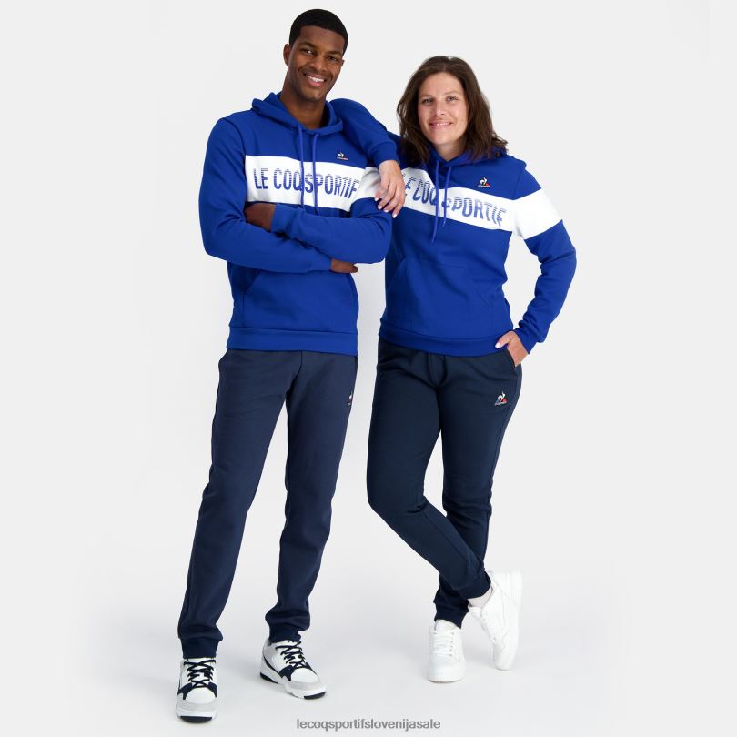 moški oblačila Le Coq Sportif modra majica s kapuco 60J4R6