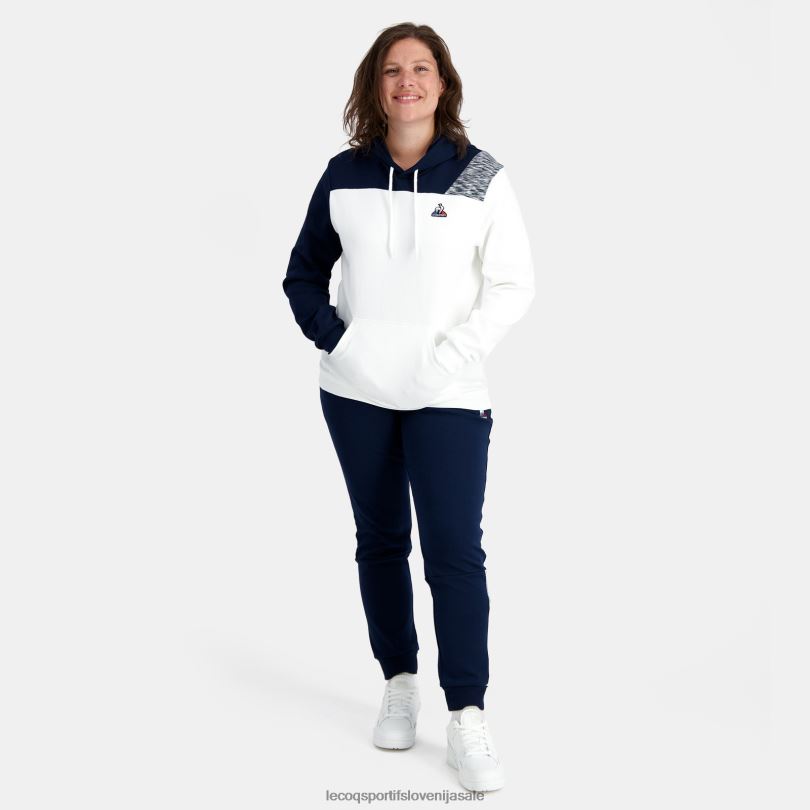 moški oblačila Le Coq Sportif pulover s kapuco bele barve 60J4R20