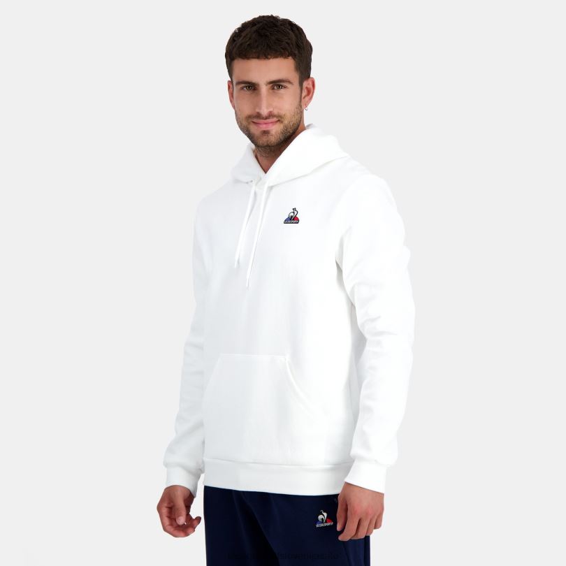 moški oblačila Le Coq Sportif pulover s kapuco bele barve 60J4R441