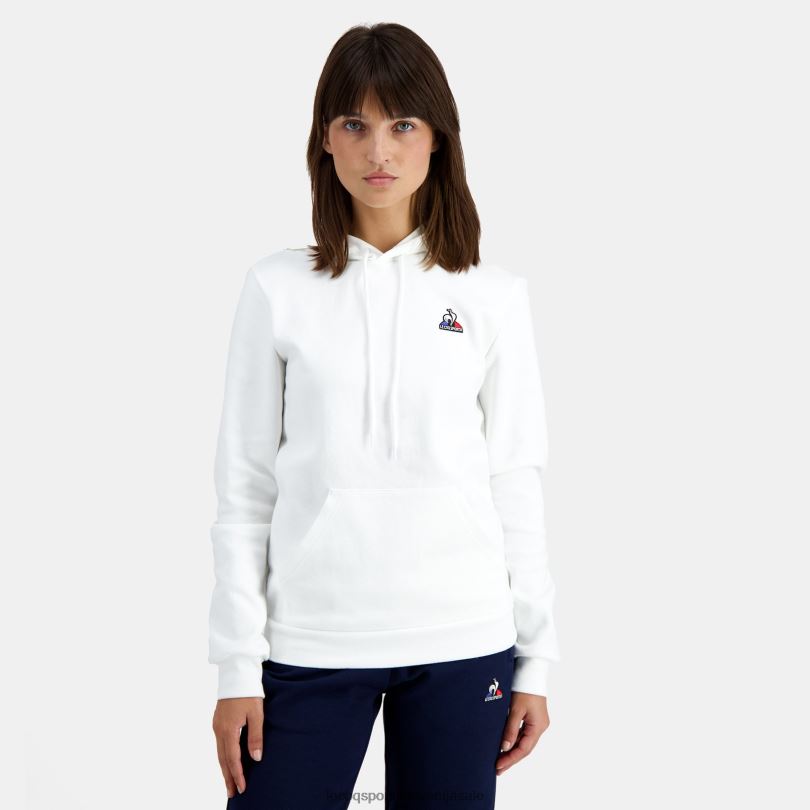 moški oblačila Le Coq Sportif pulover s kapuco bele barve 60J4R441