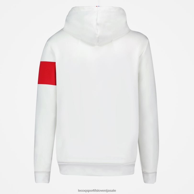 moški oblačila Le Coq Sportif pulover s kapuco bele barve 60J4R454