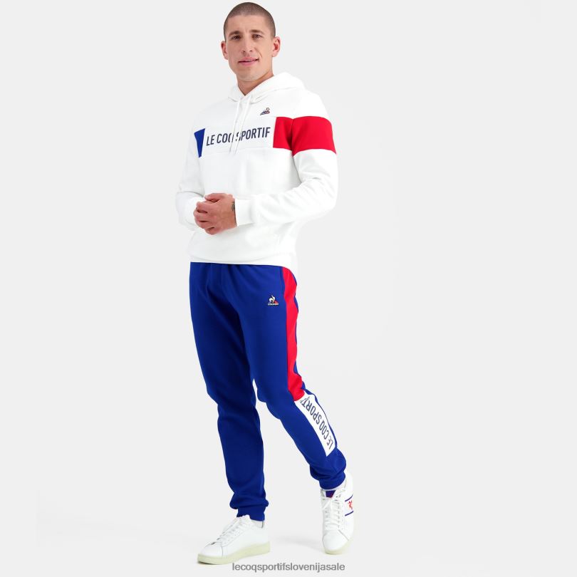 moški oblačila Le Coq Sportif pulover s kapuco bele barve 60J4R454