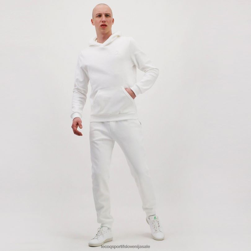 moški oblačila Le Coq Sportif pulover s kapuco bele barve 60J4R495