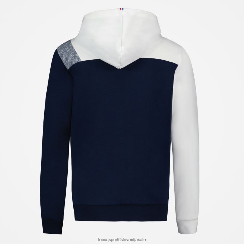 moški oblačila Le Coq Sportif pulover s kapuco in modro zadrgo 60J4R22