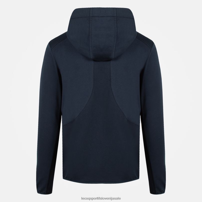 moški oblačila Le Coq Sportif pulover s kapuco in modro zadrgo 60J4R490
