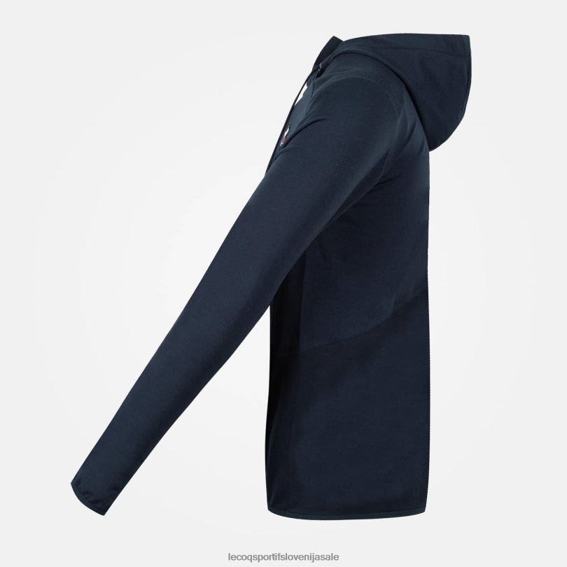 moški oblačila Le Coq Sportif pulover s kapuco in modro zadrgo 60J4R490