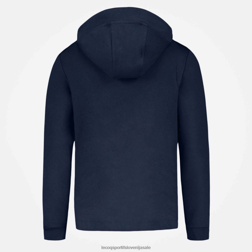 moški oblačila Le Coq Sportif pulover s kapuco in modro zadrgo 60J4R69