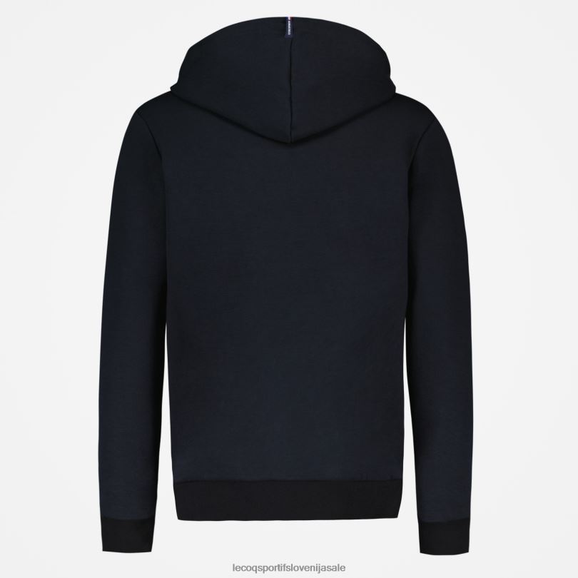 moški oblačila Le Coq Sportif pulover s kapuco in črno zadrgo 60J4R56