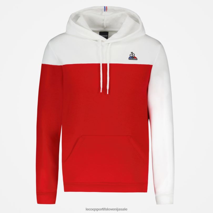 moški oblačila Le Coq Sportif pulover s kapuco rdeč 60J4R435