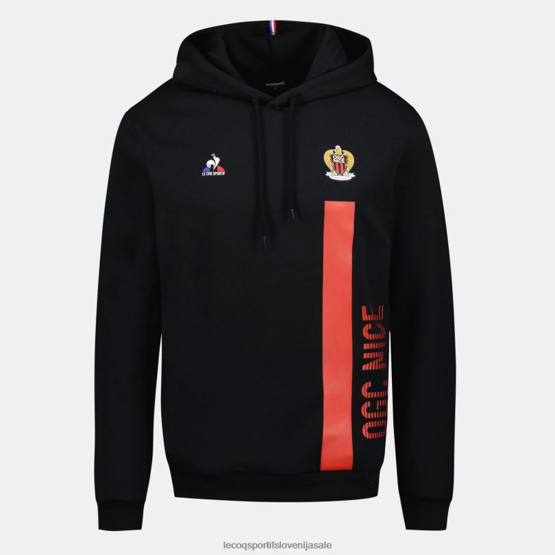 moški oblačila Le Coq Sportif pulover s kapuco črn 60J4R15