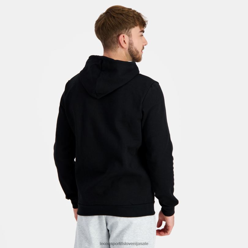 moški oblačila Le Coq Sportif pulover s kapuco črn 60J4R39
