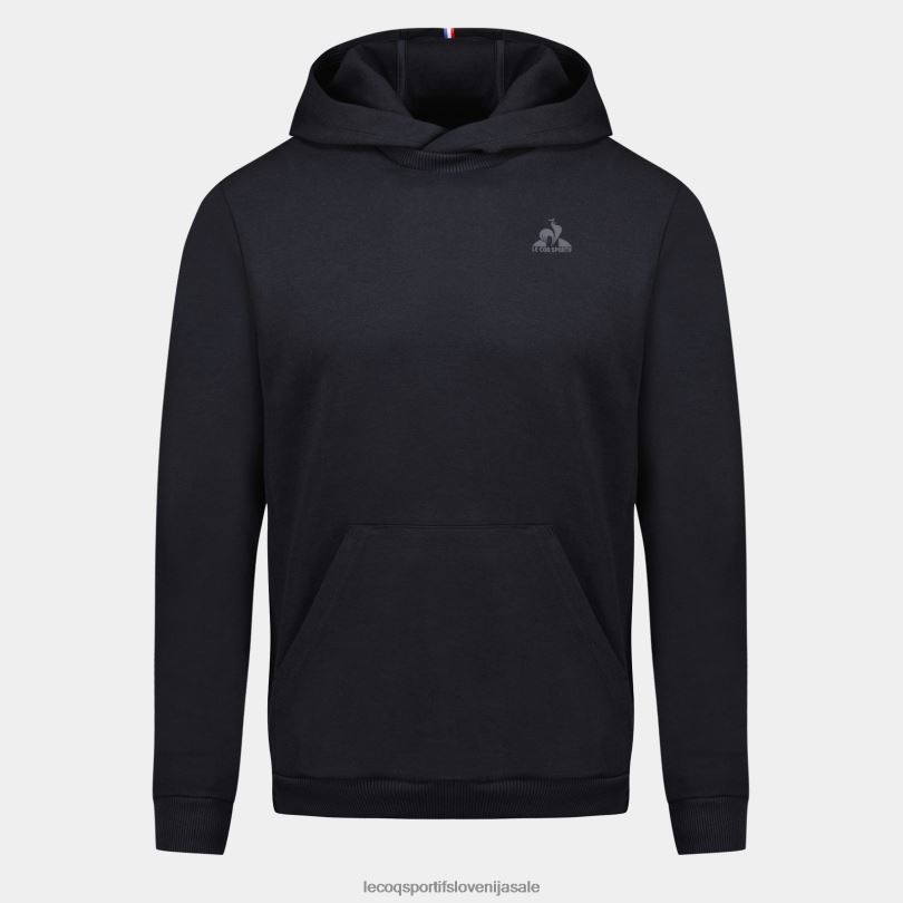 moški oblačila Le Coq Sportif pulover s kapuco črn 60J4R7