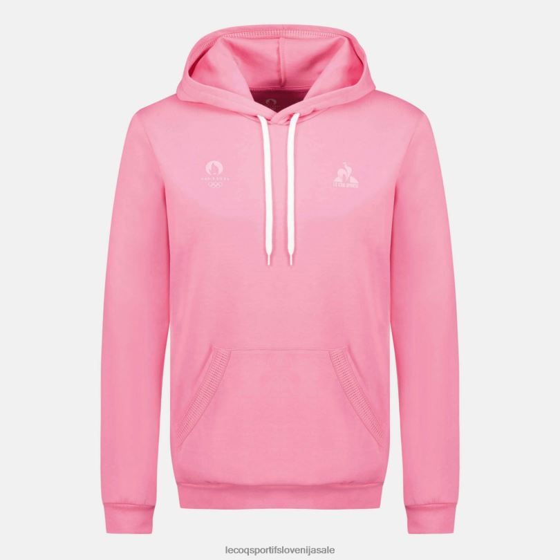 moški oblačila Le Coq Sportif pulover s kapuco roza 60J4R30
