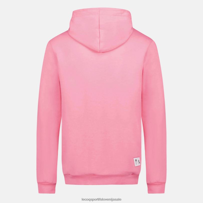 moški oblačila Le Coq Sportif pulover s kapuco roza 60J4R30