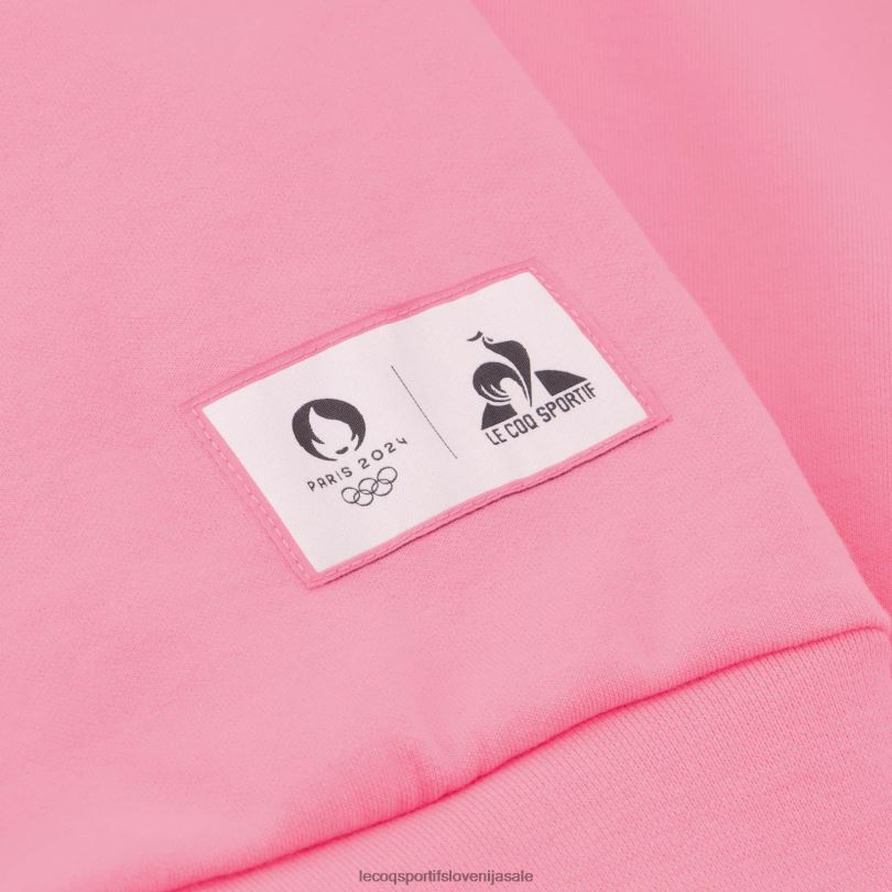 moški oblačila Le Coq Sportif pulover s kapuco roza 60J4R30