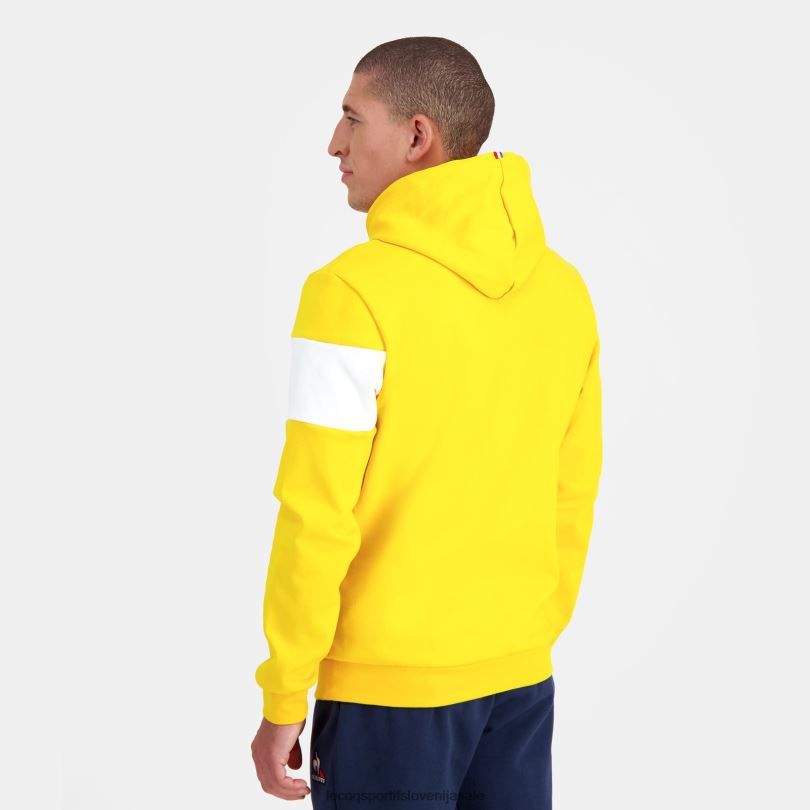 moški oblačila Le Coq Sportif pulover s kapuco rumen 60J4R438