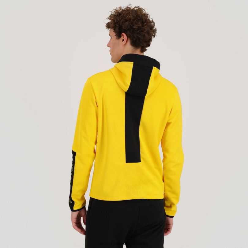 moški oblačila Le Coq Sportif pulover s kapuco rumen 60J4R451