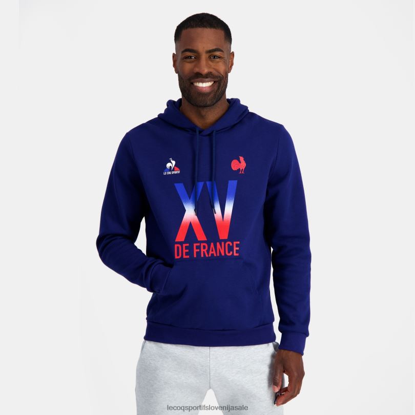 moški oblačila Le Coq Sportif pulover s kapuco - xv de france modra 60J4R25