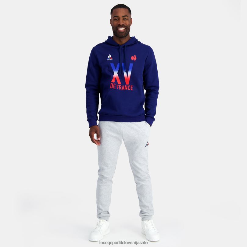 moški oblačila Le Coq Sportif pulover s kapuco - xv de france modra 60J4R25