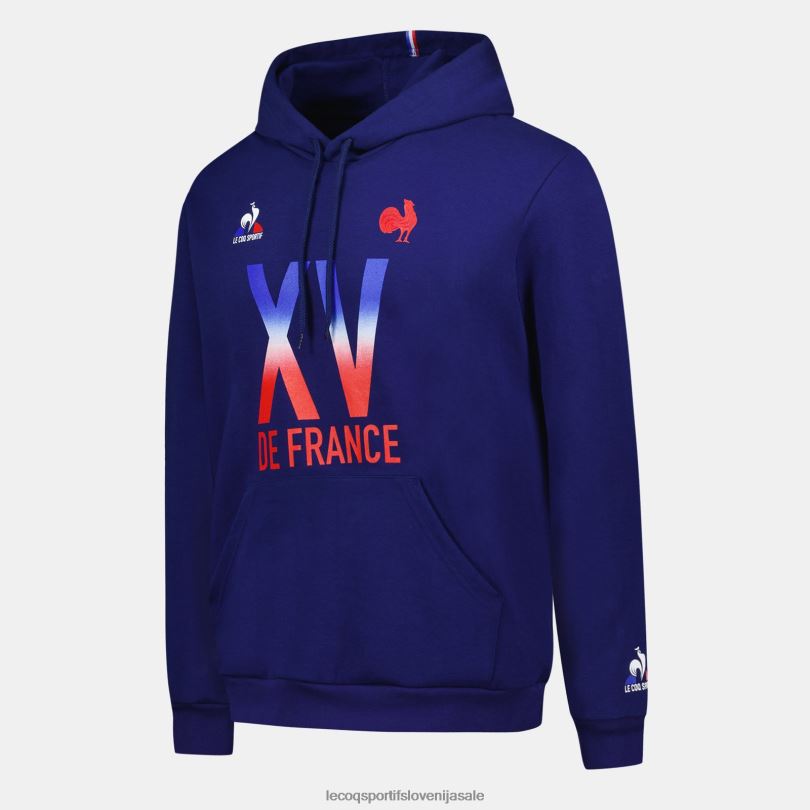 moški oblačila Le Coq Sportif pulover s kapuco - xv de france modra 60J4R25
