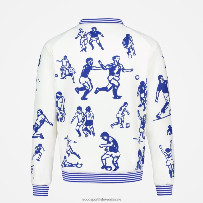 moški oblačila Le Coq Sportif pulover z zadrgo bel 60J4R472