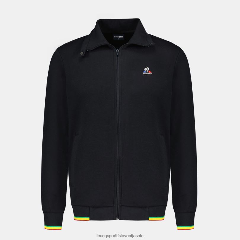 moški oblačila Le Coq Sportif pulover z zadrgo črn 60J4R432
