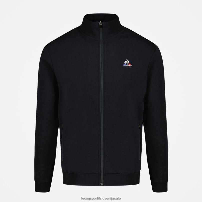 moški oblačila Le Coq Sportif pulover z zadrgo črn 60J4R51