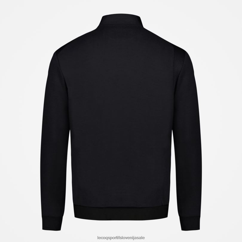 moški oblačila Le Coq Sportif pulover z zadrgo črn 60J4R72