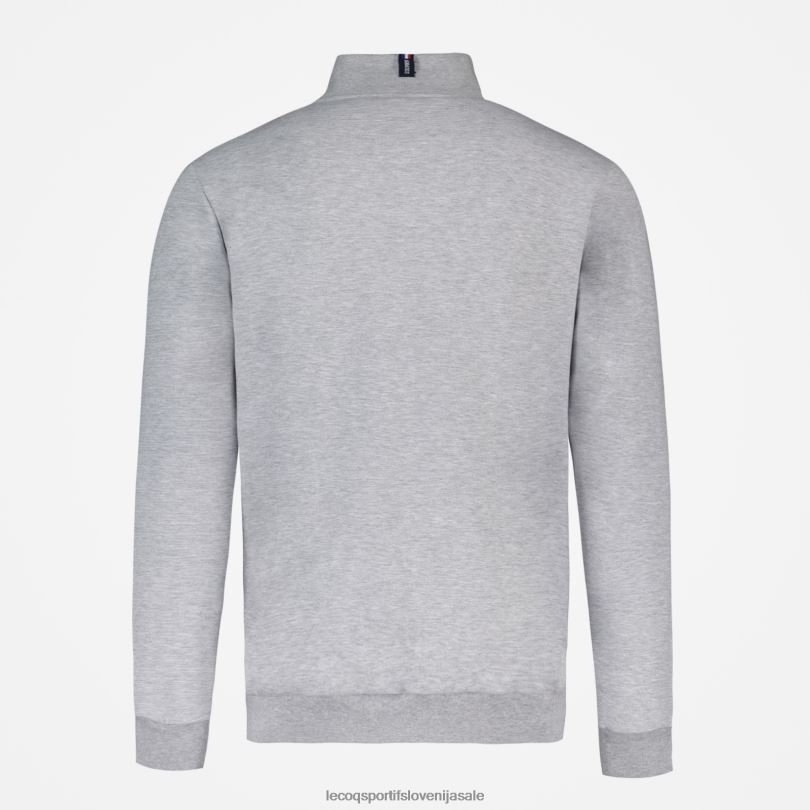 moški oblačila Le Coq Sportif pulover z zadrgo siv 60J4R57