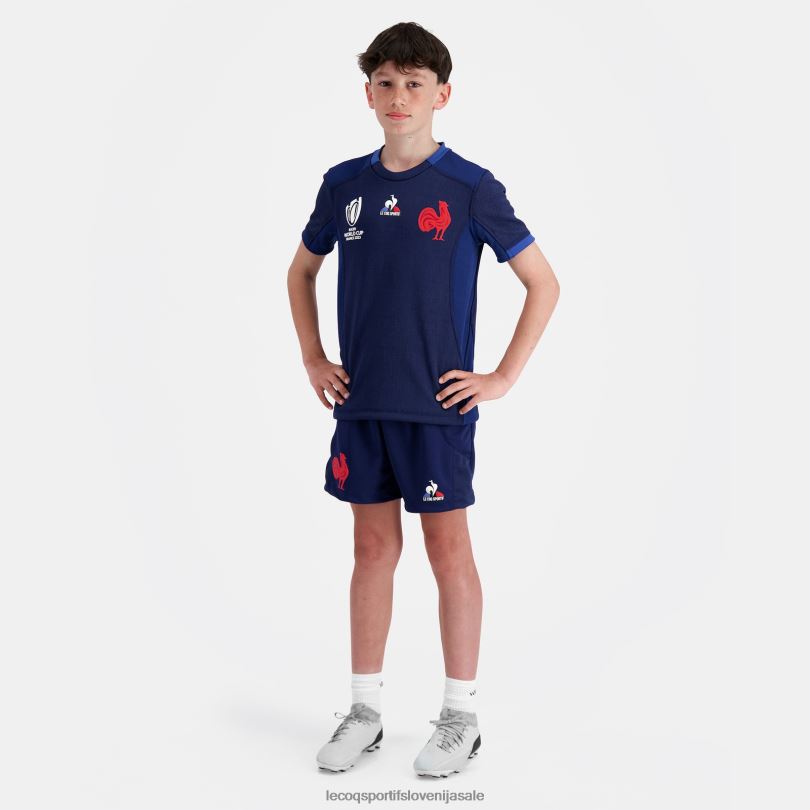 otroci oblačila Le Coq Sportif replika kratka - xv de france modra 60J4R413
