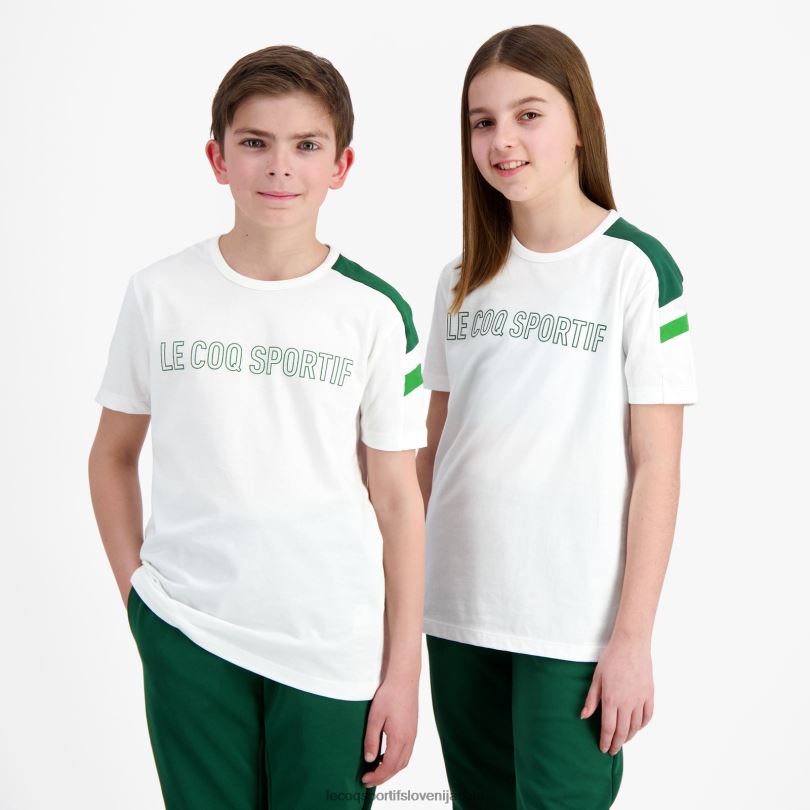 otroci oblačila Le Coq Sportif bela majica 60J4R382