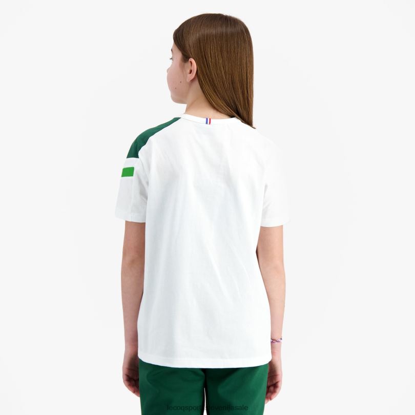 otroci oblačila Le Coq Sportif bela majica 60J4R382
