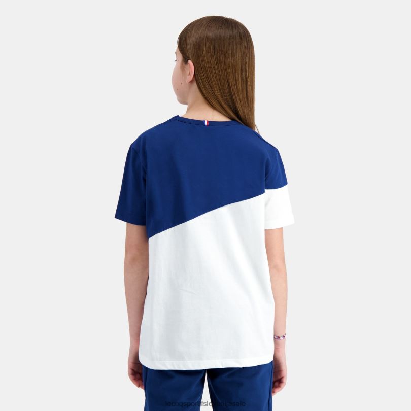 otroci oblačila Le Coq Sportif bela majica 60J4R387
