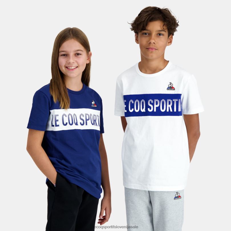 otroci oblačila Le Coq Sportif bela majica 60J4R646