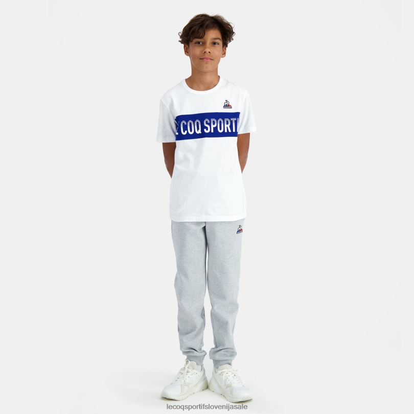otroci oblačila Le Coq Sportif bela majica 60J4R646