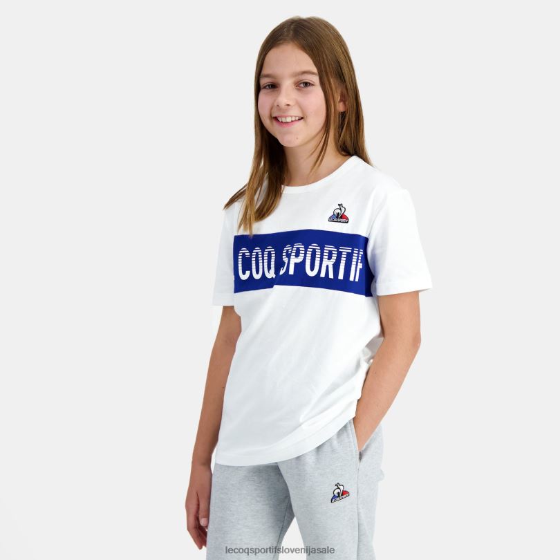 otroci oblačila Le Coq Sportif bela majica 60J4R646