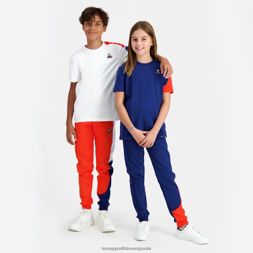 otroci oblačila Le Coq Sportif bela majica 60J4R649