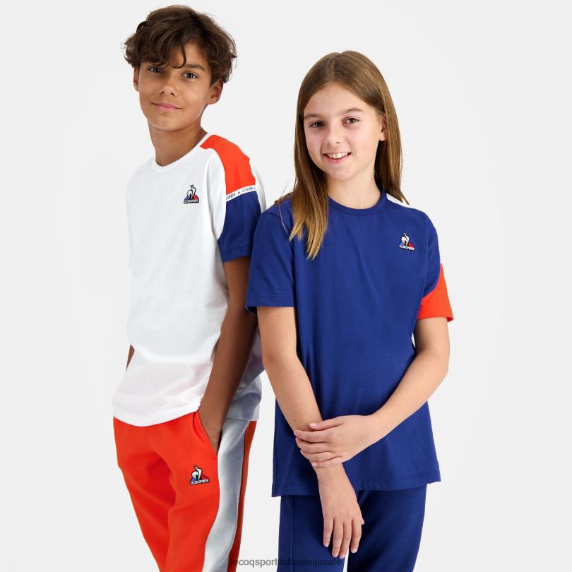 otroci oblačila Le Coq Sportif bela majica 60J4R649