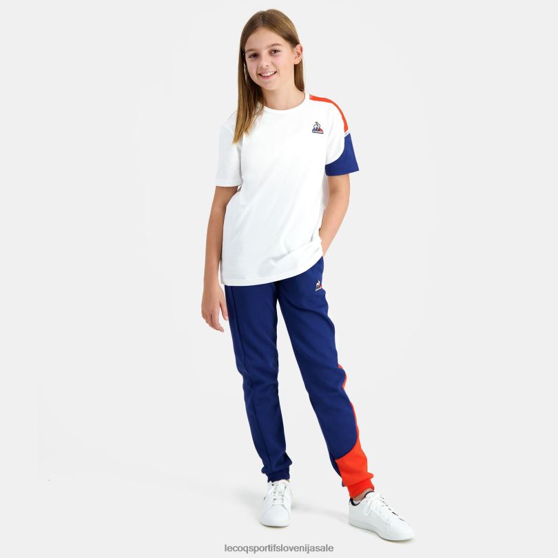 otroci oblačila Le Coq Sportif bela majica 60J4R649